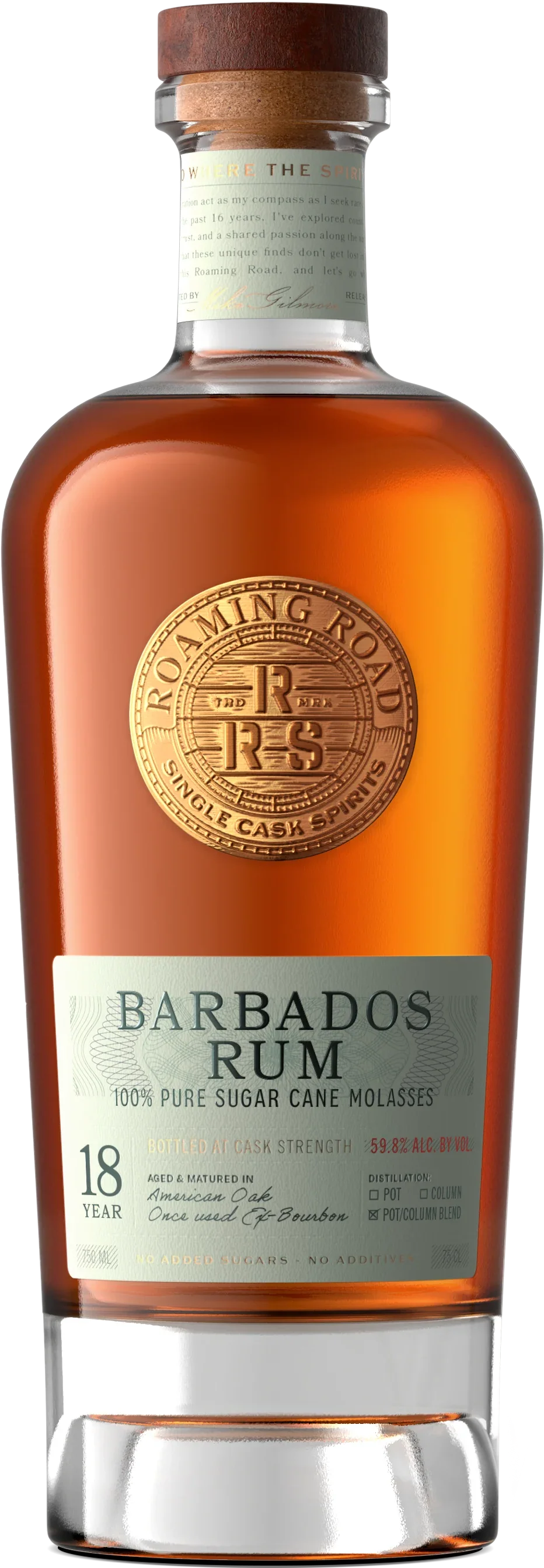 Roaming Roads Barbados Rum 18 year
